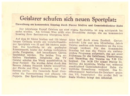 1951 Einweihung Sportplatz Presse02